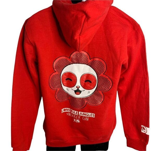 Sneaker Con Osaka Hoodie Sweatshirt M Red Lion Graphic Pullover Japan - Picture 5 of 8